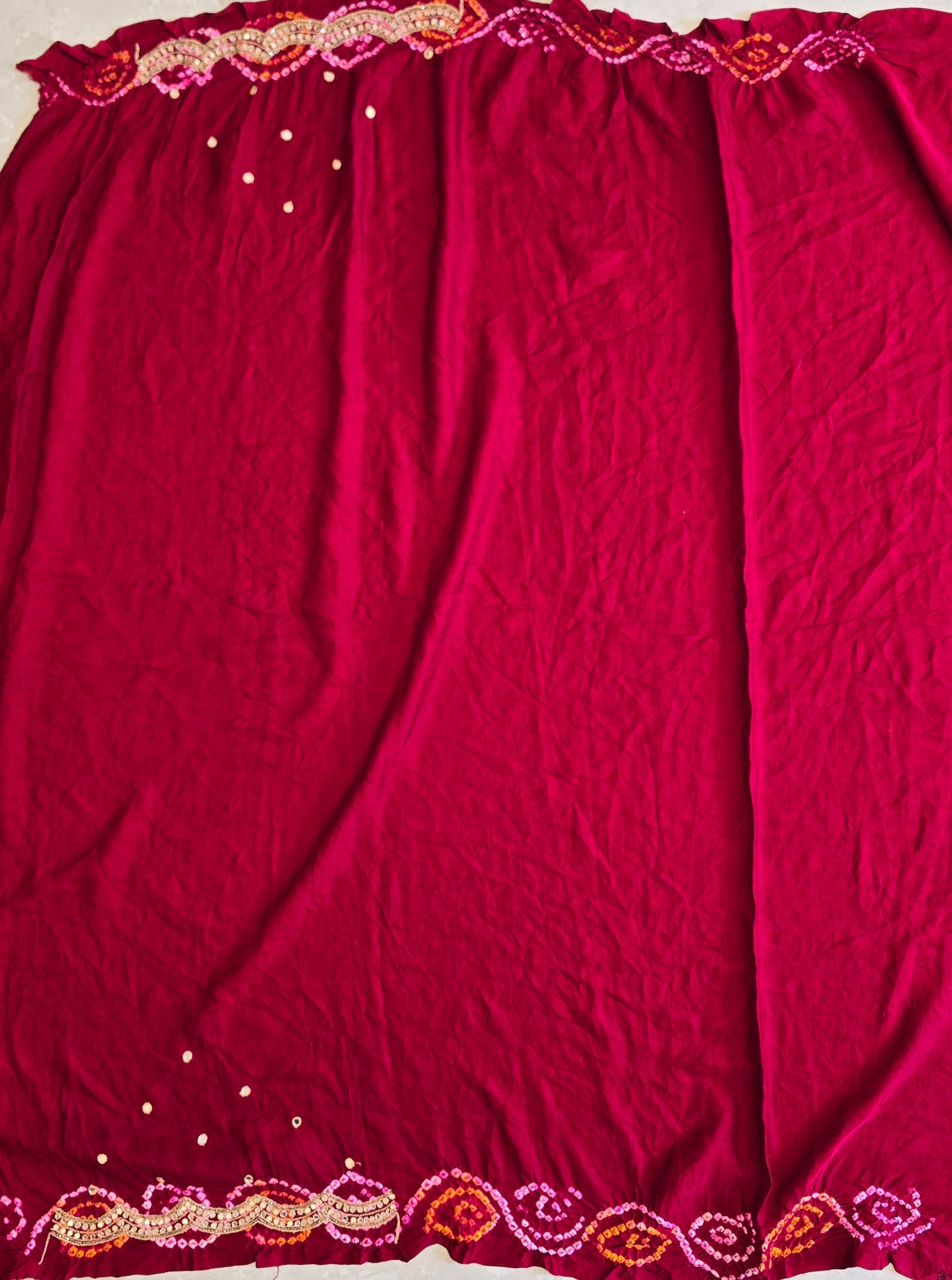 Pure Bandhani Saree