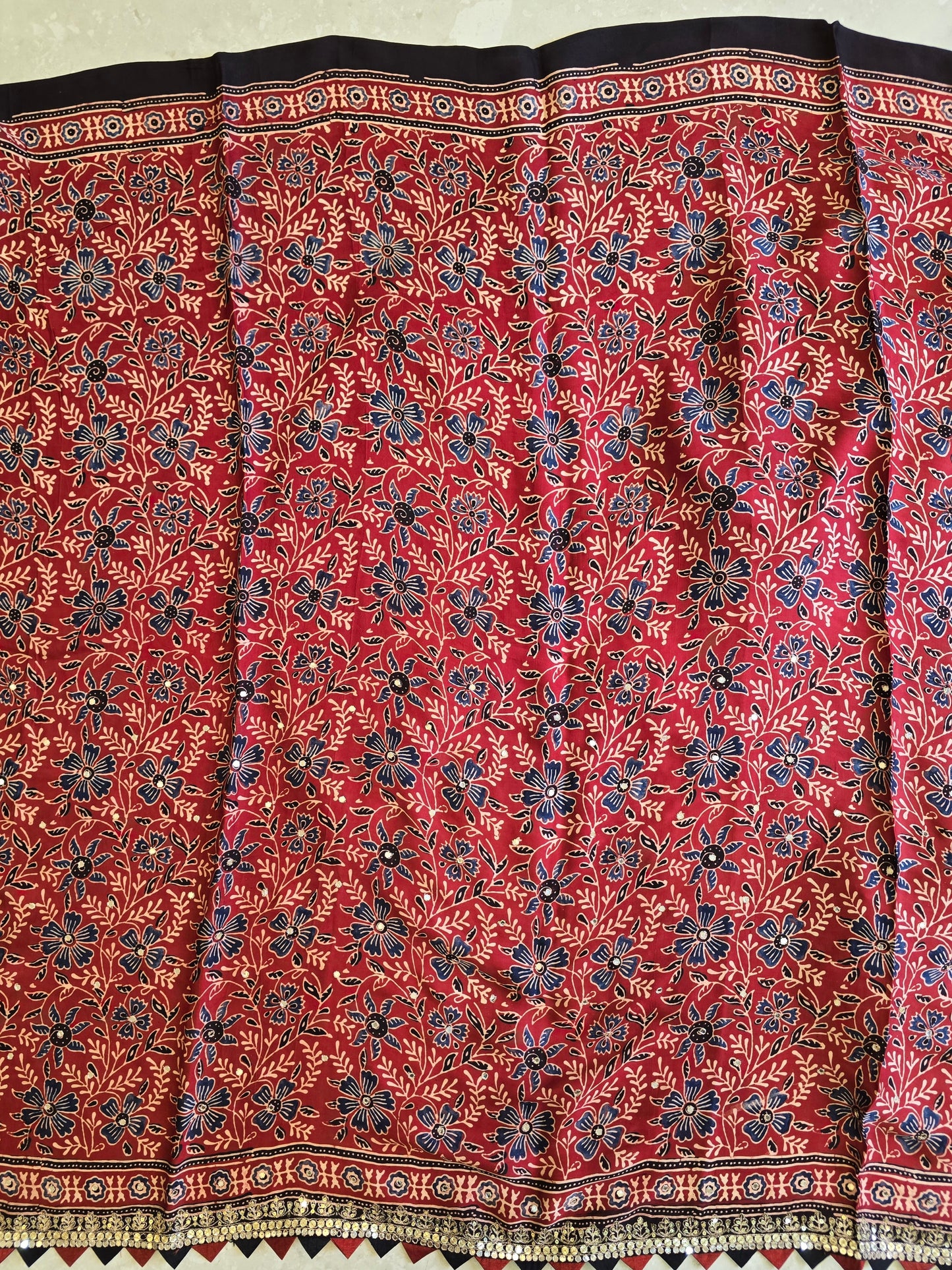 Pure Ajarakh Saree