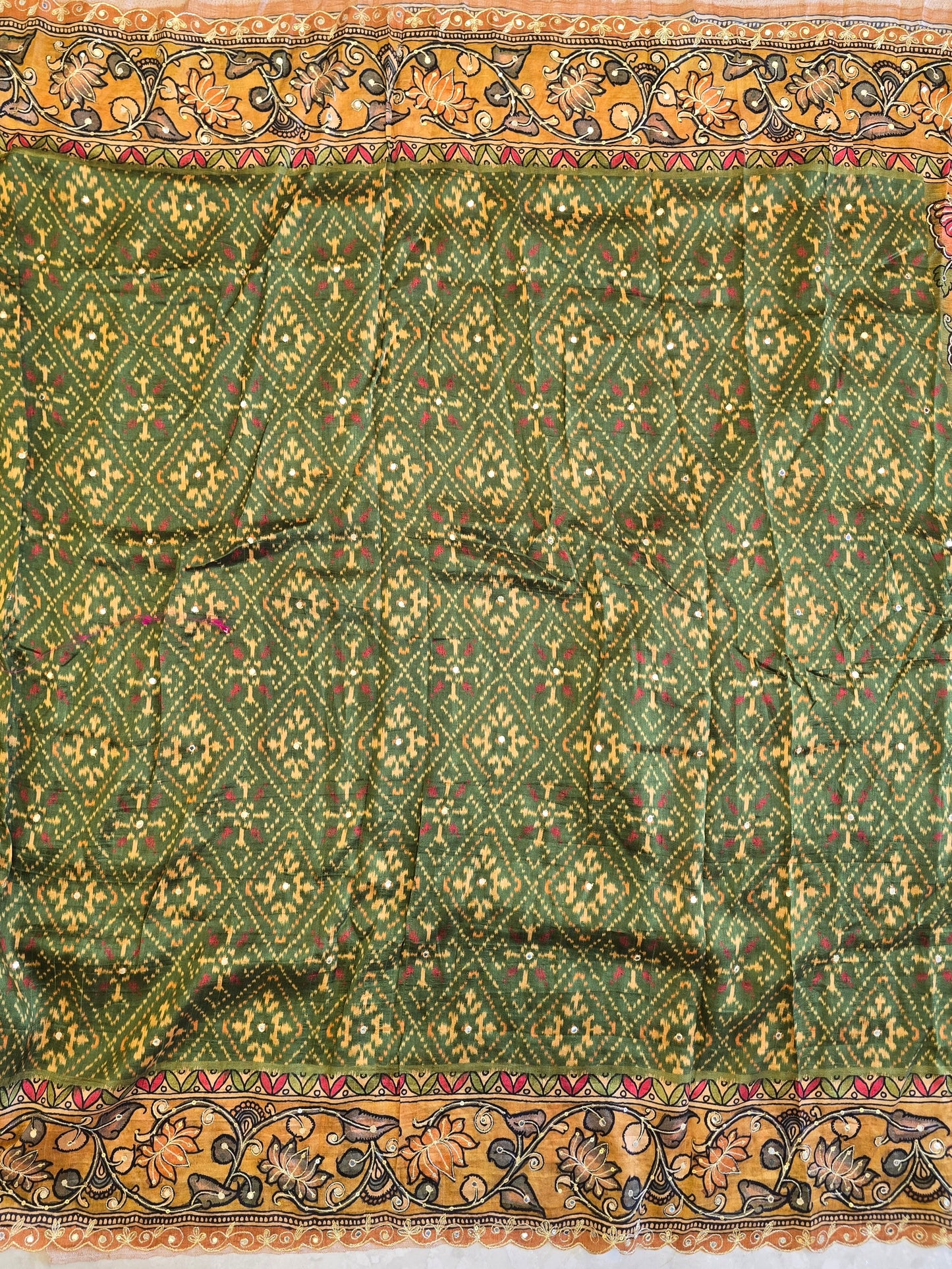 Patola x Kalamkaari Saree