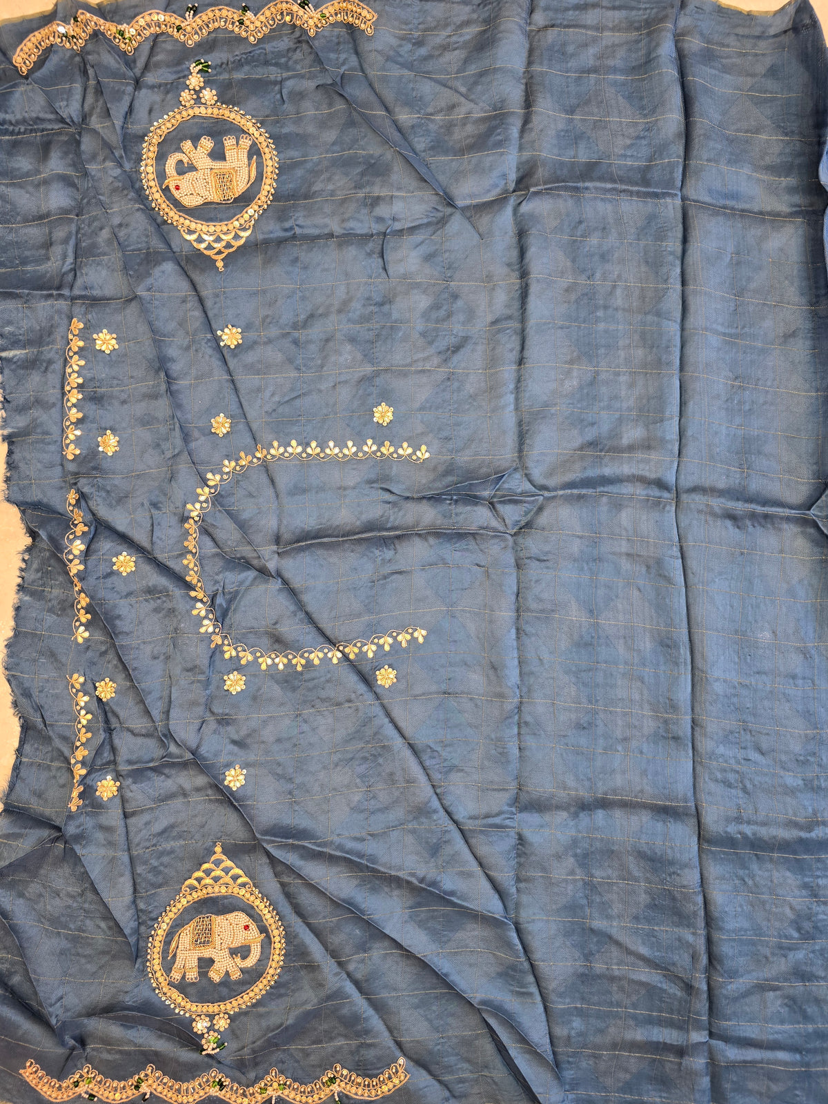 Elephant Motifs Saree
