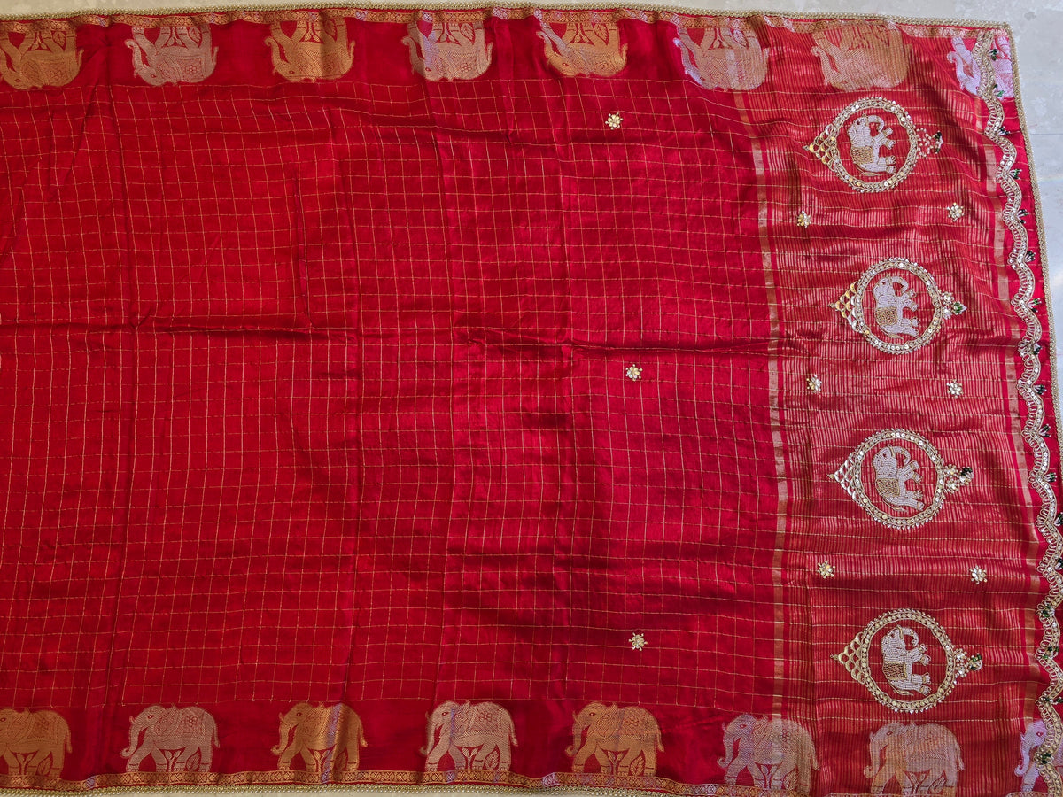 Elephant Motifs Saree