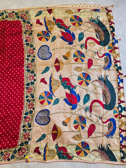 Kalamkaari Bandhani