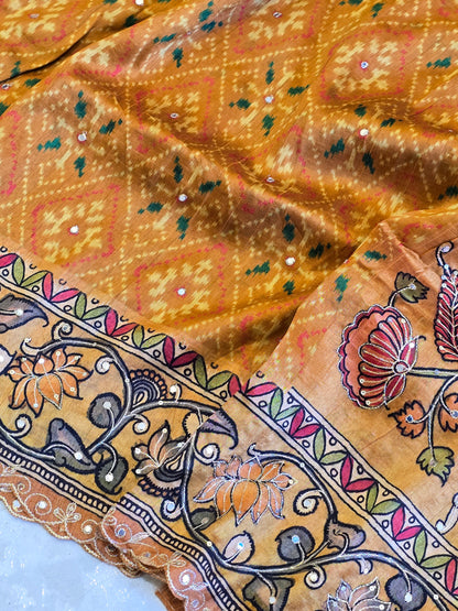 Patola x Kalamkaari Saree