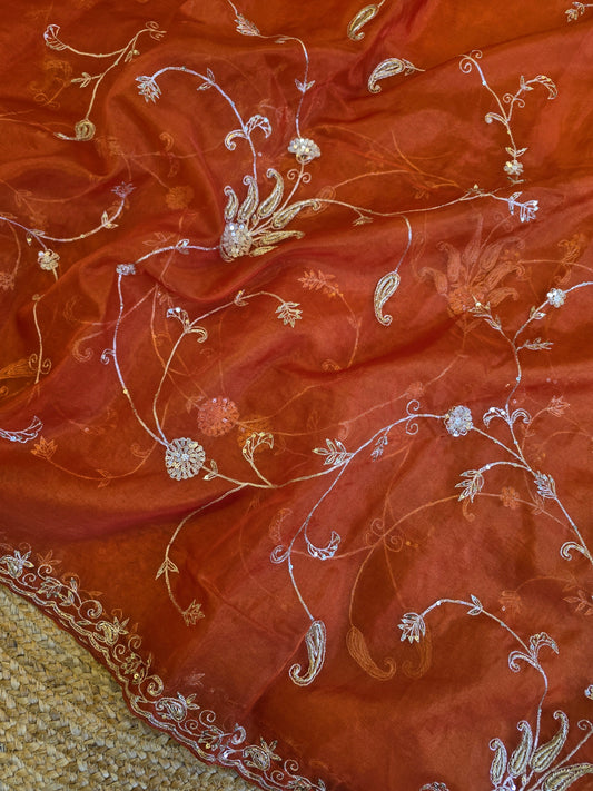 Organza Jaal Saree