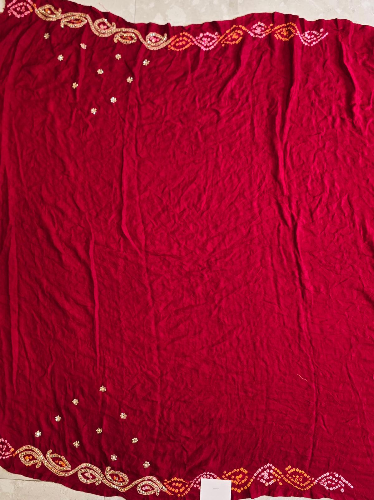 Pure Bandhani Saree - 2