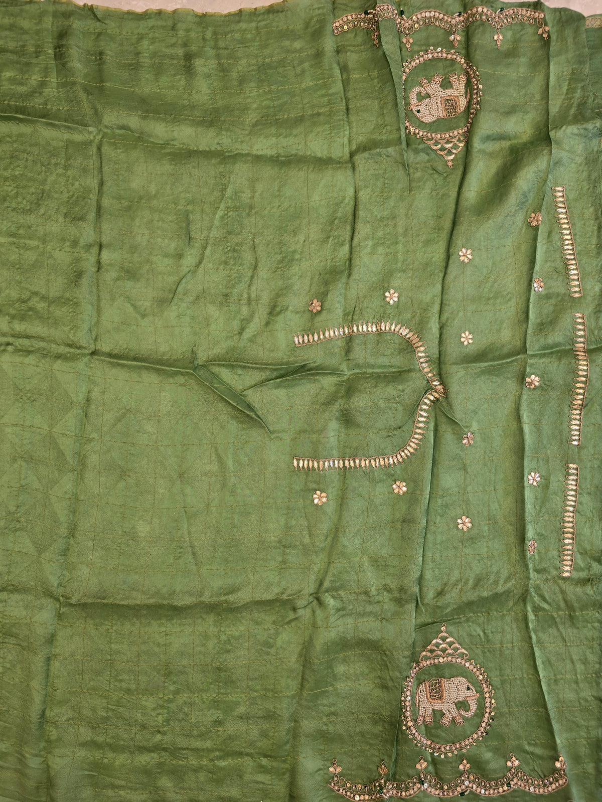 Elephant Motifs Saree