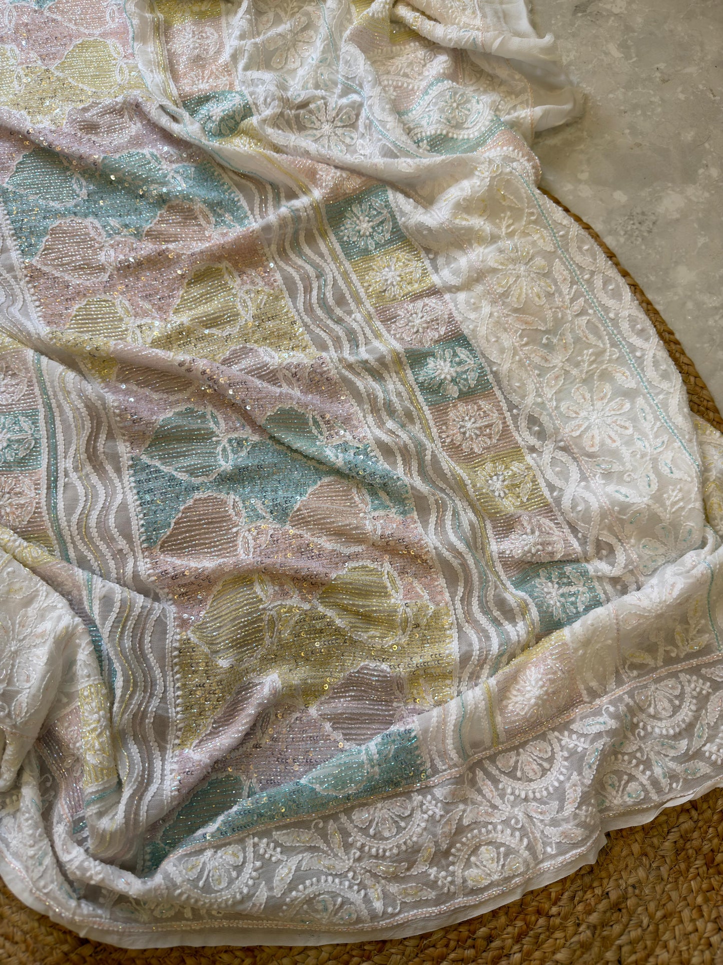Pure Chikankari Saree