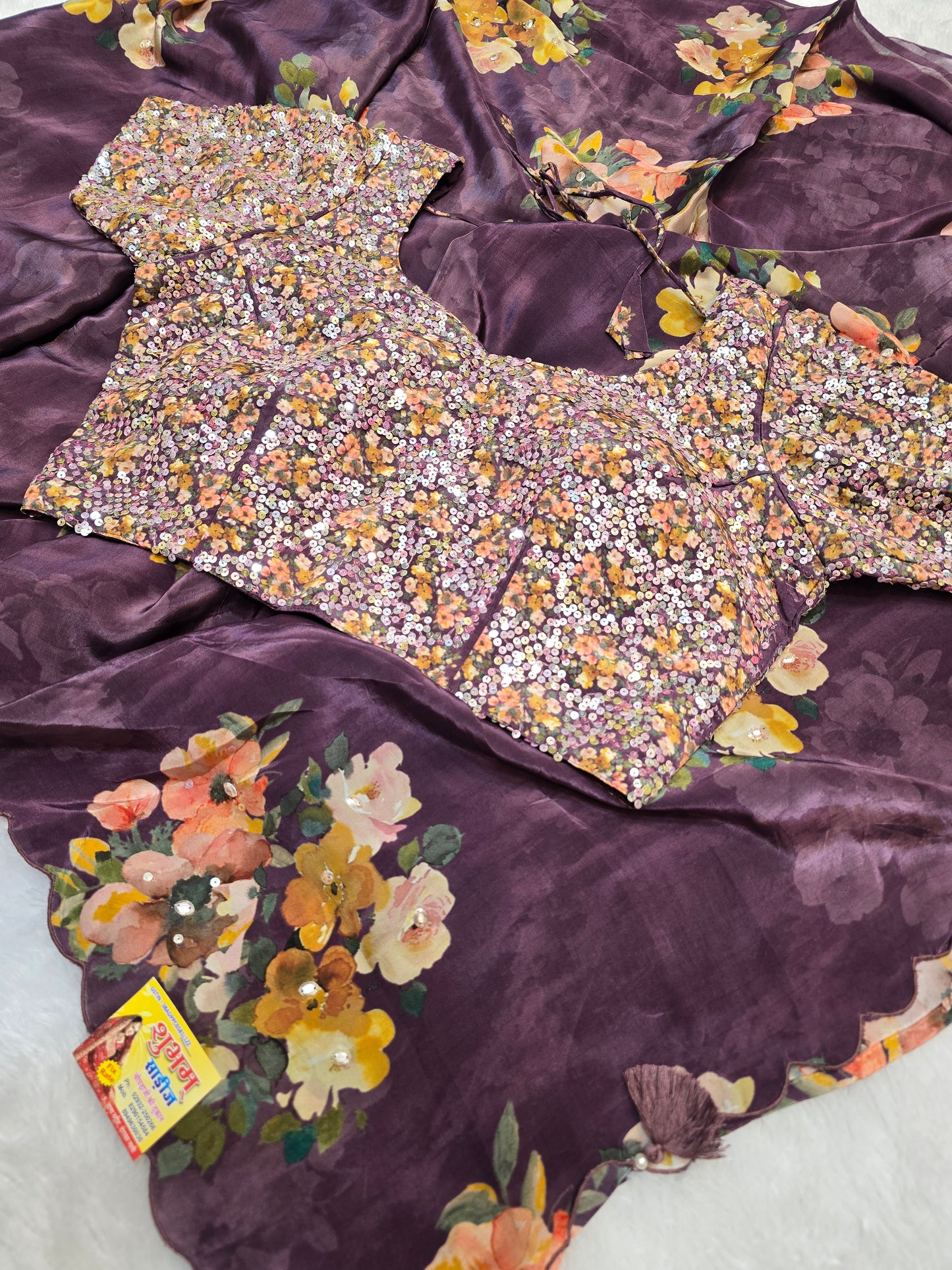 Pure Crepe Saree