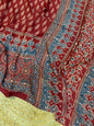 Pure Ajarakh With Heavy Blouse