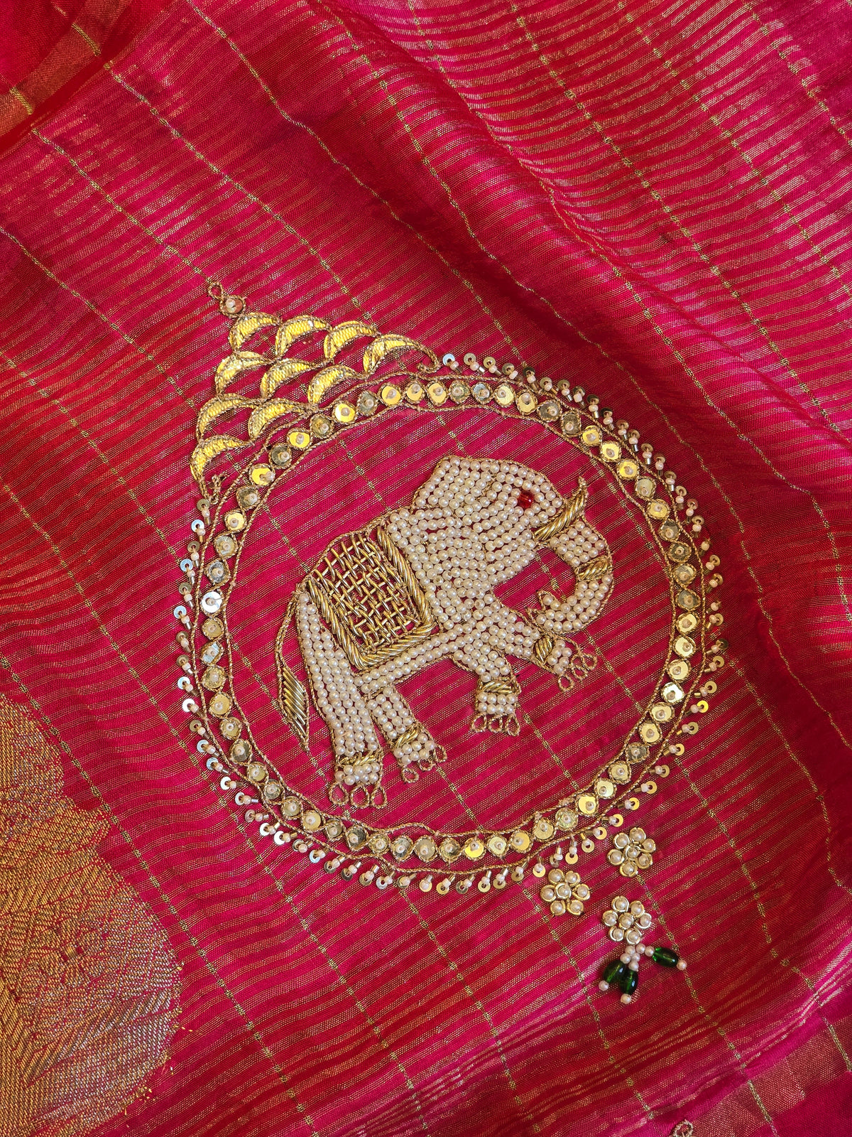 Elephant Motifs Saree