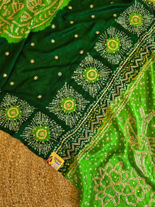 Pure Bandhani Saree