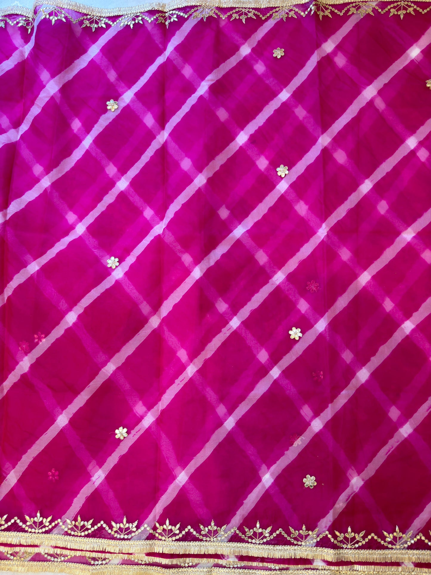 Organza Lehriya Saree