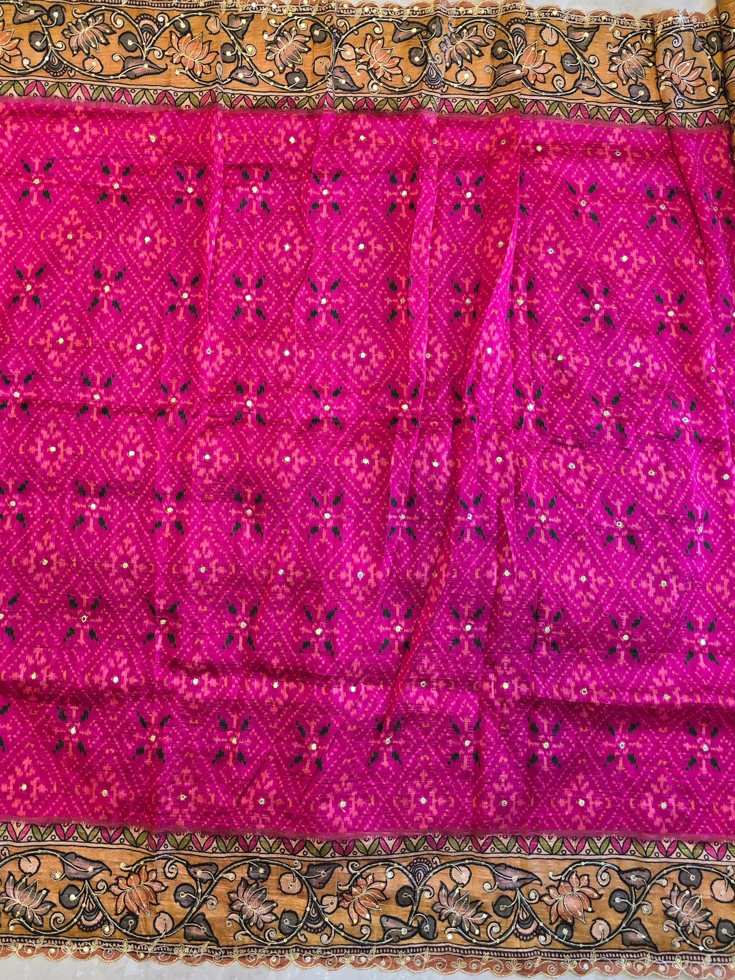 Patola x Kalamkaari Saree