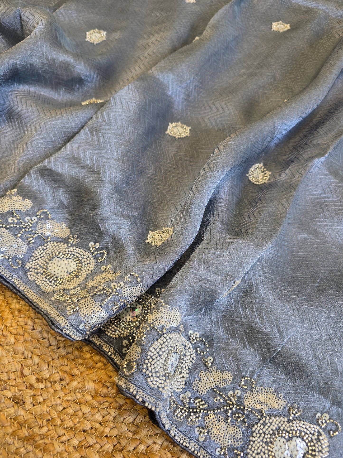 Tissue Work Saree