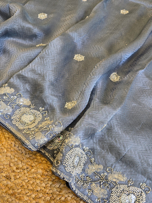 Tissue Work Saree