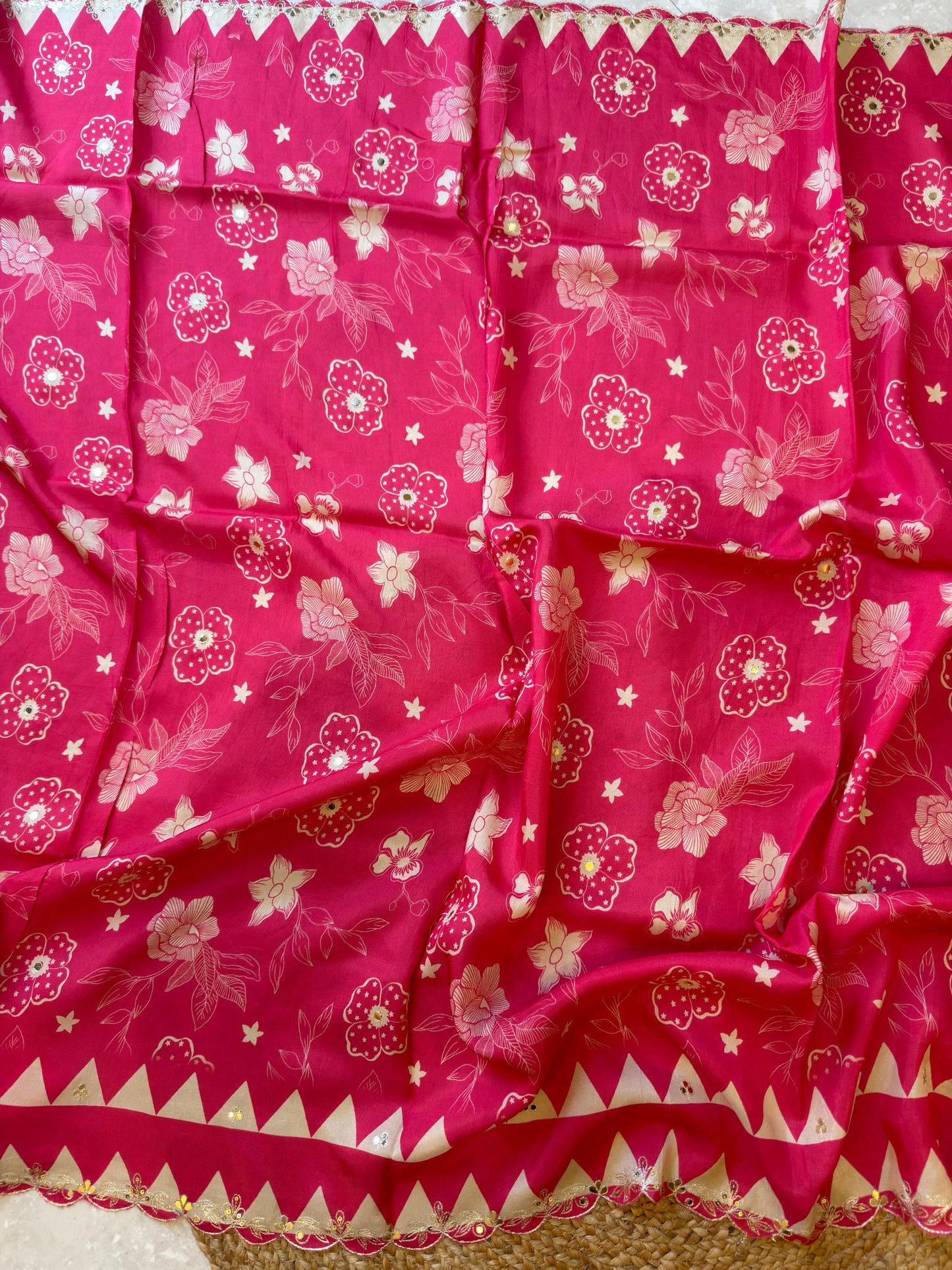 Floral Handwork Saree