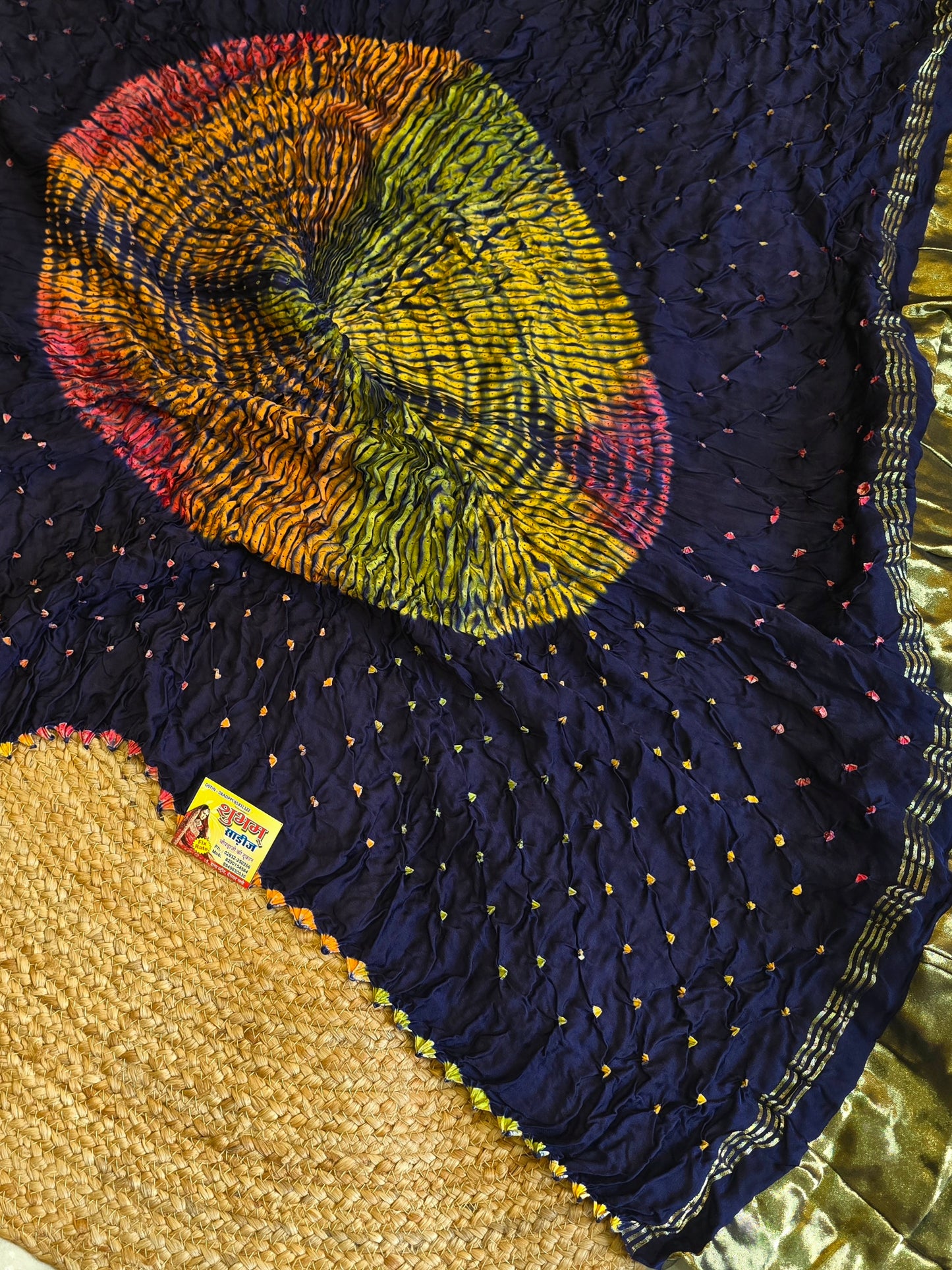 Bandhani x Sibori Saree