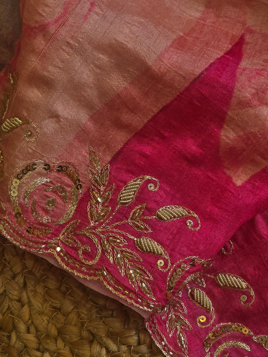 Abstract Print Saree