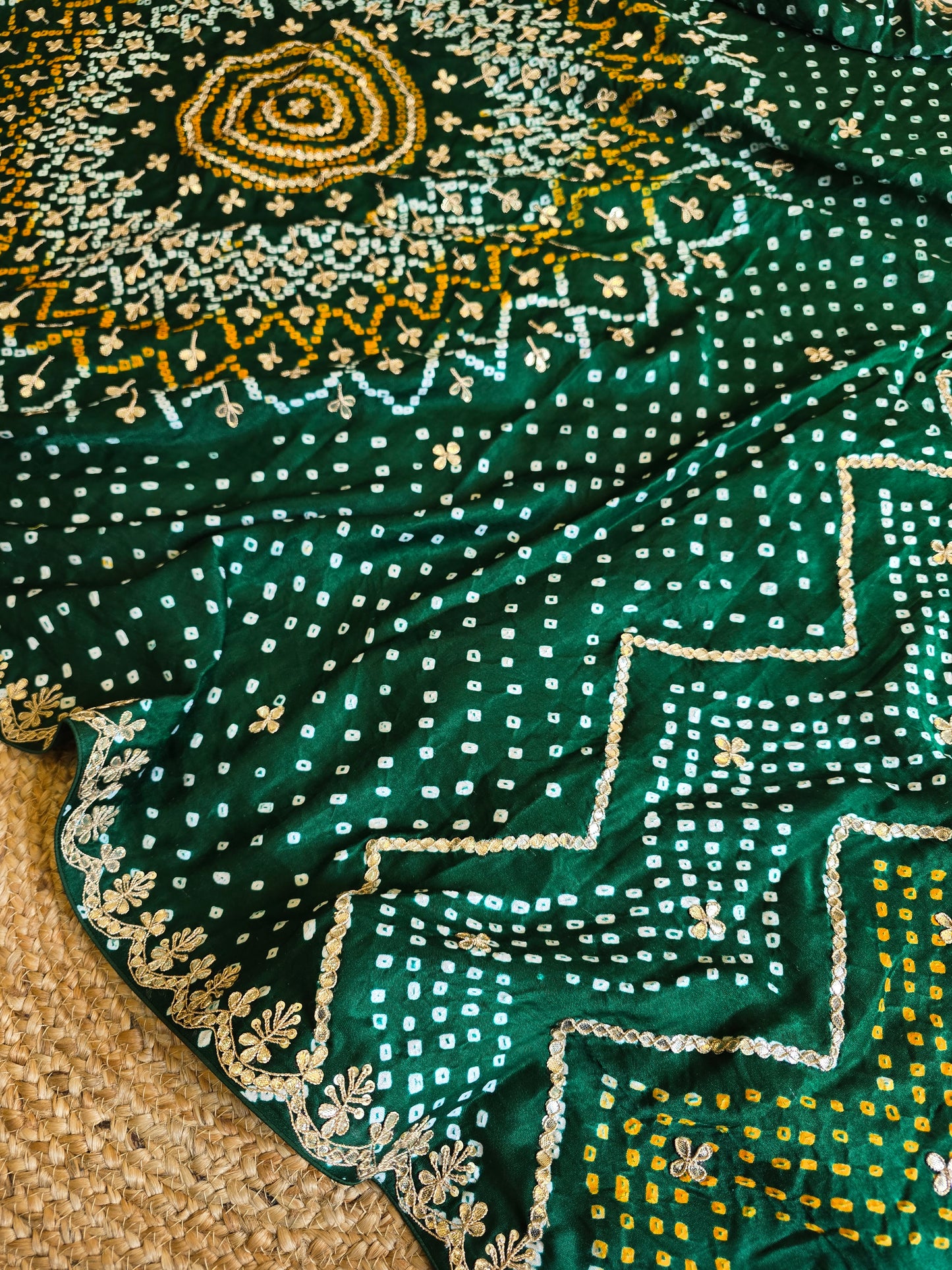 Pure Bandhani Saree