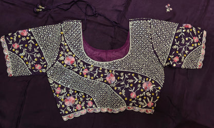 Heavy blouse saree