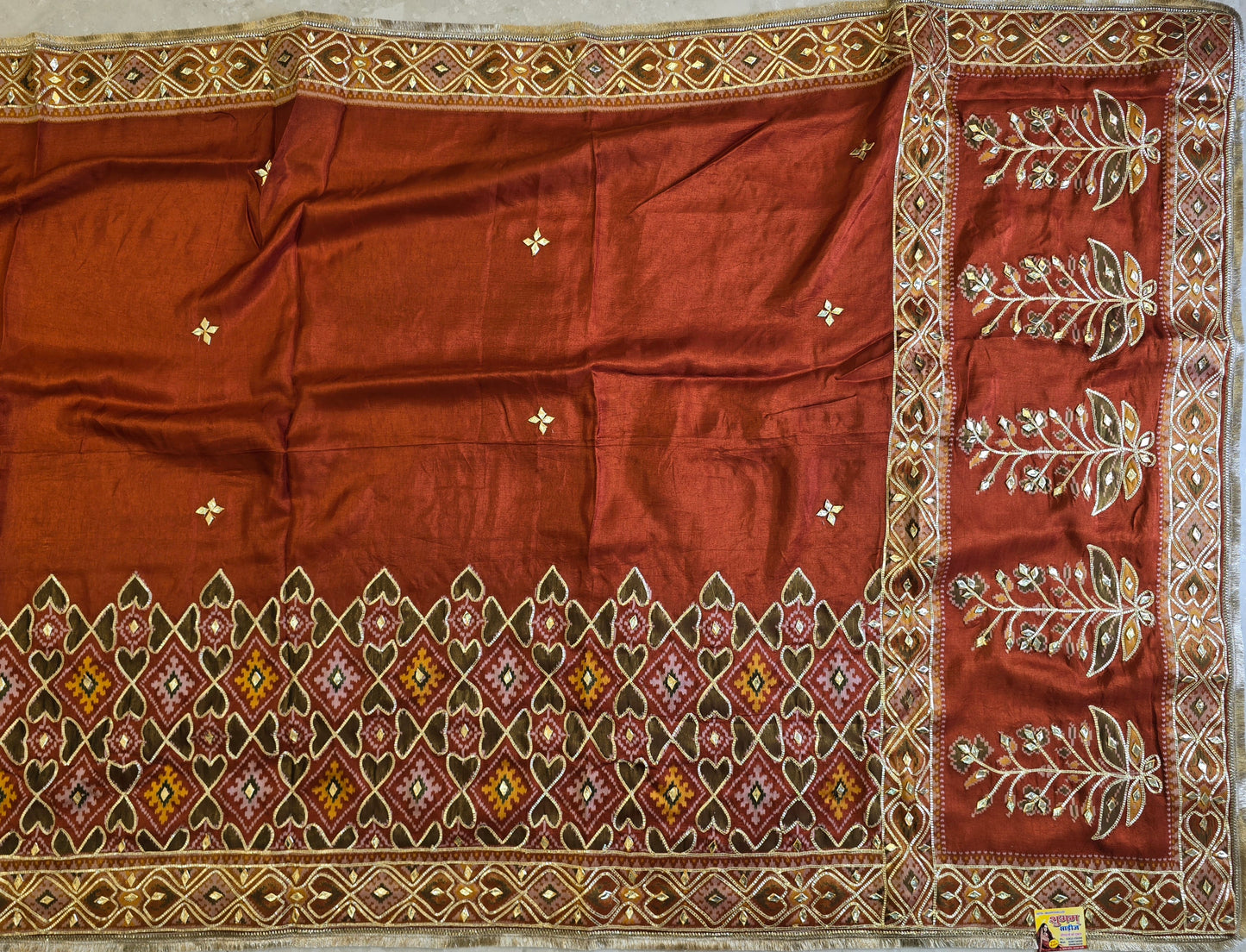 Patola x Charkhi Gota Saree