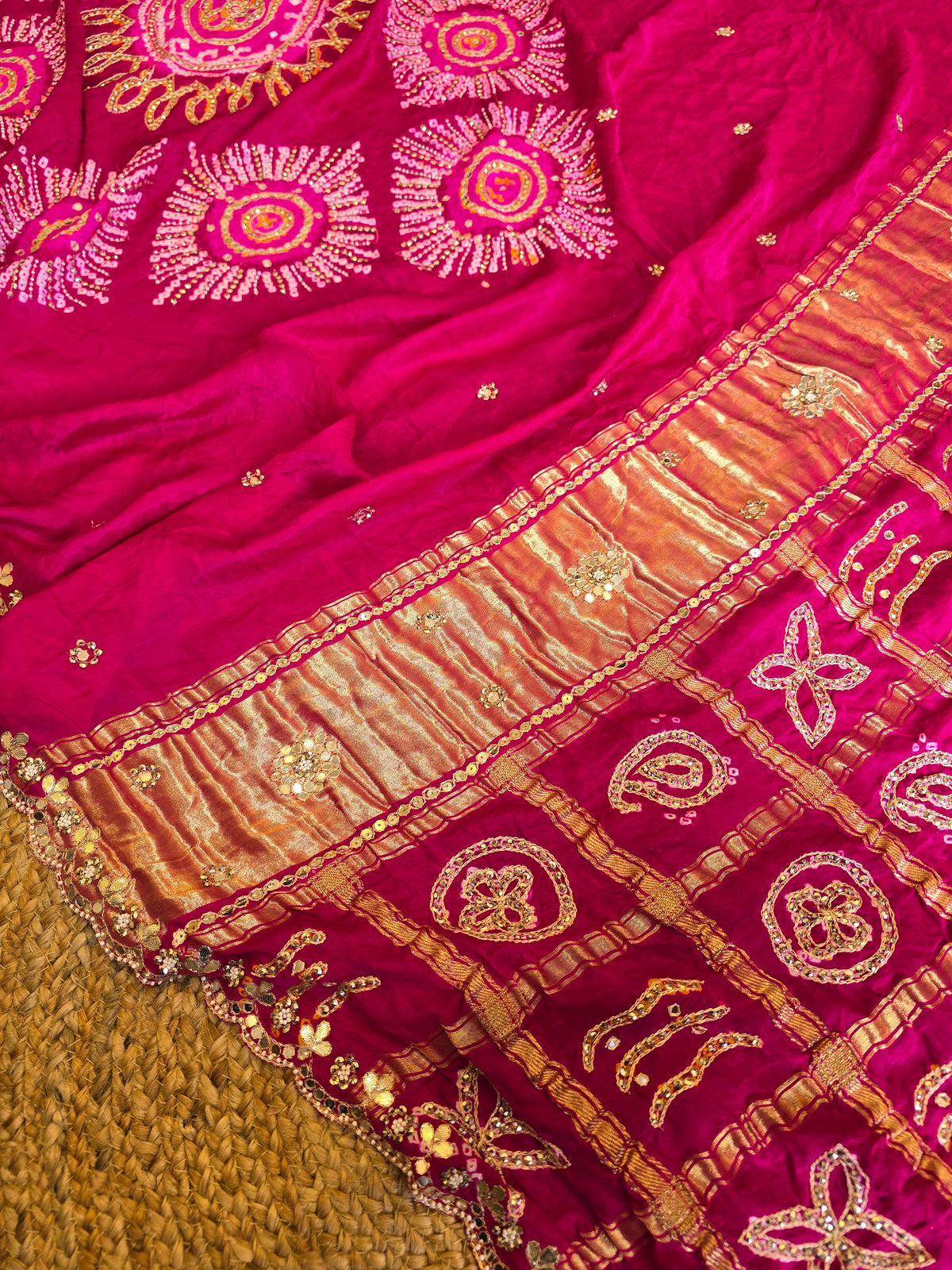 Pure Bandhani Saree - 2