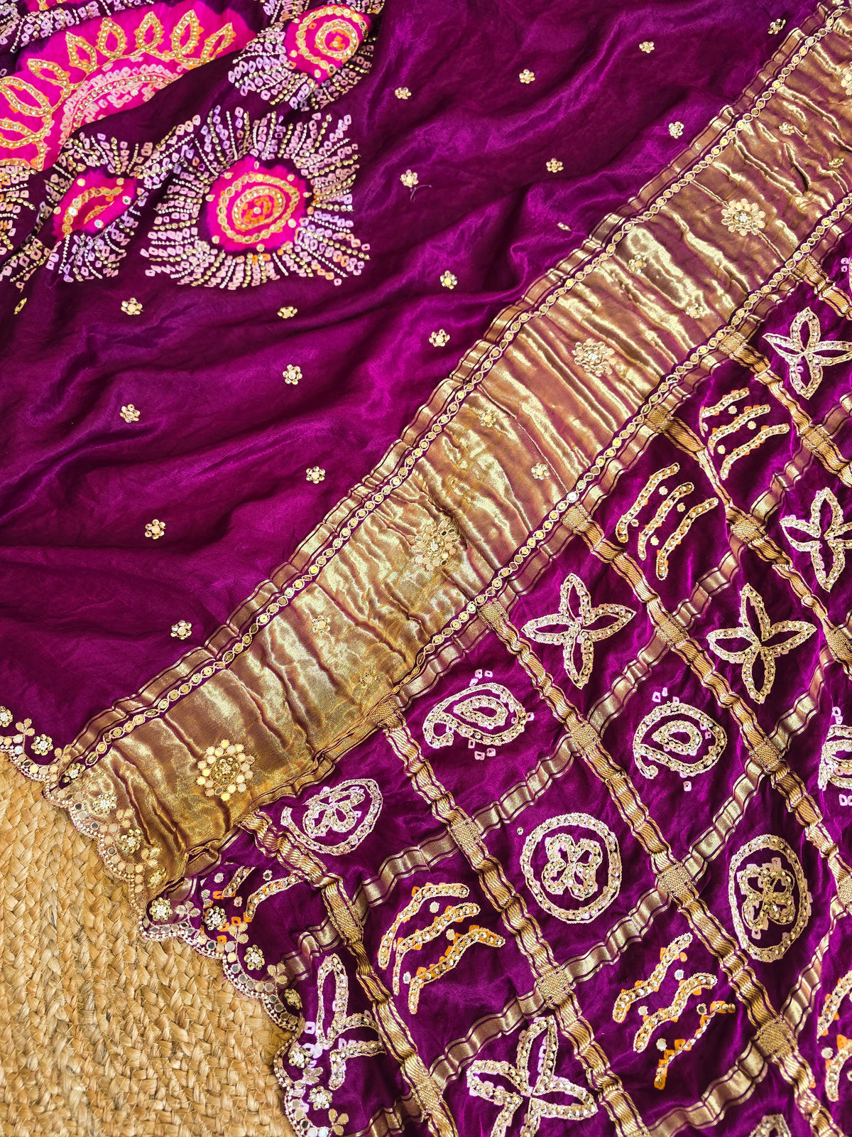 Pure Bandhani Saree - 2