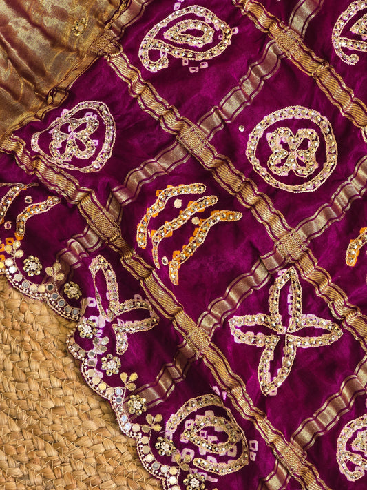 Pure Bandhani Saree - 2