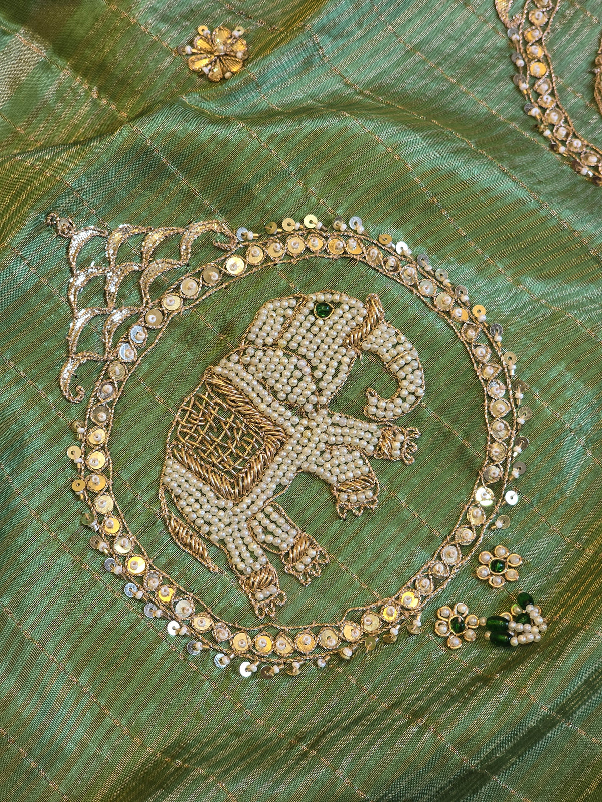 Elephant Motifs Saree