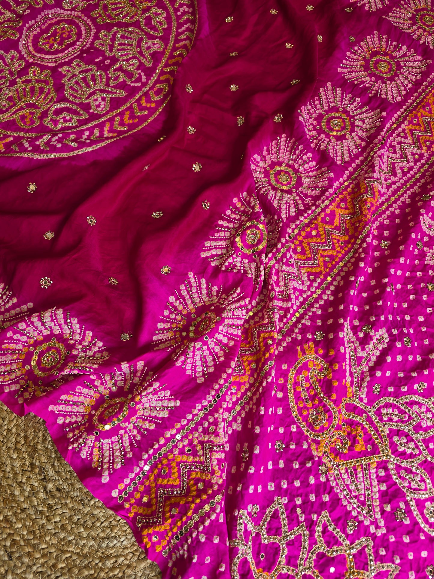 Pure Bandhani Saree