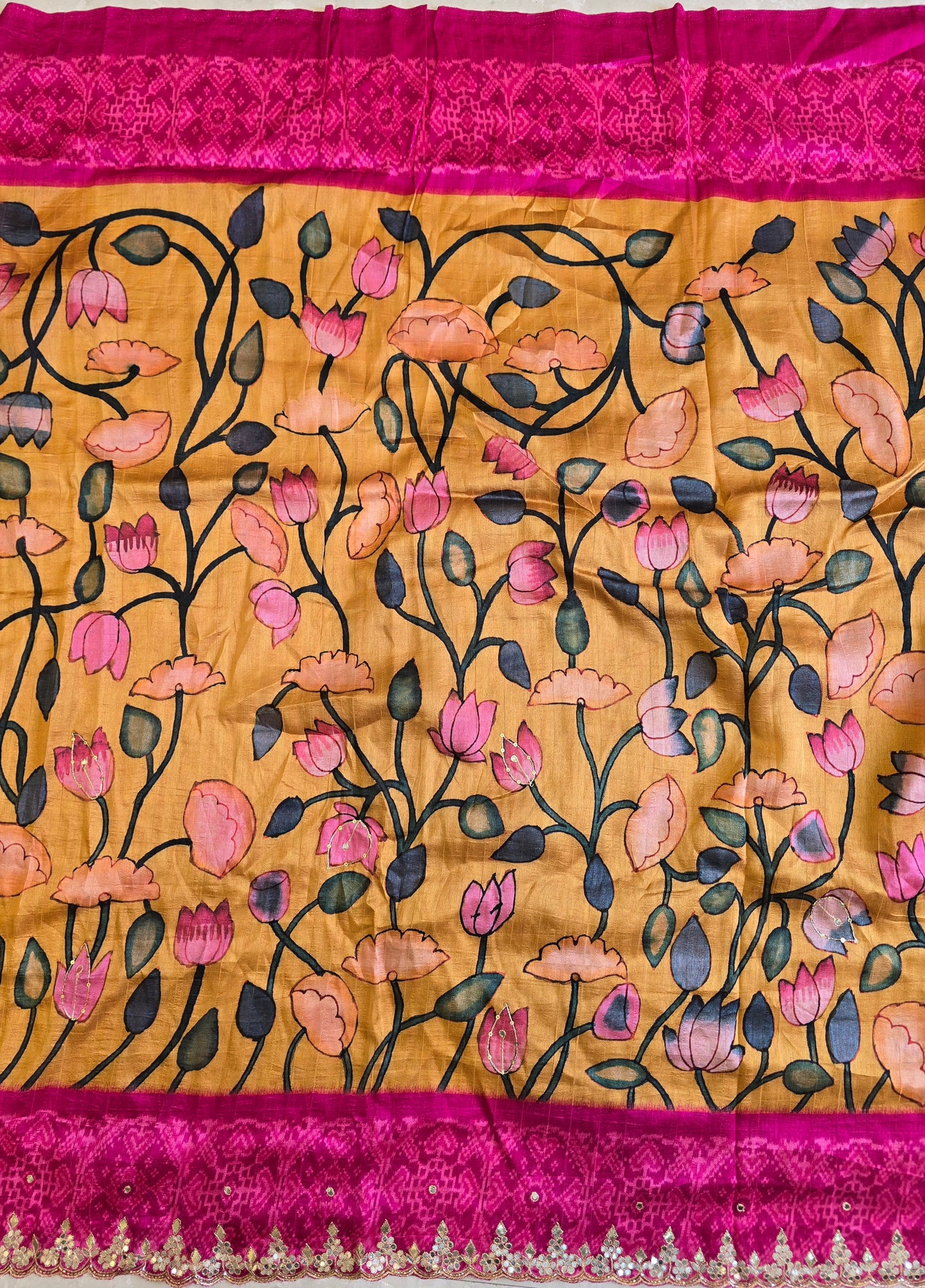 Kalamkaari x Patola Saree