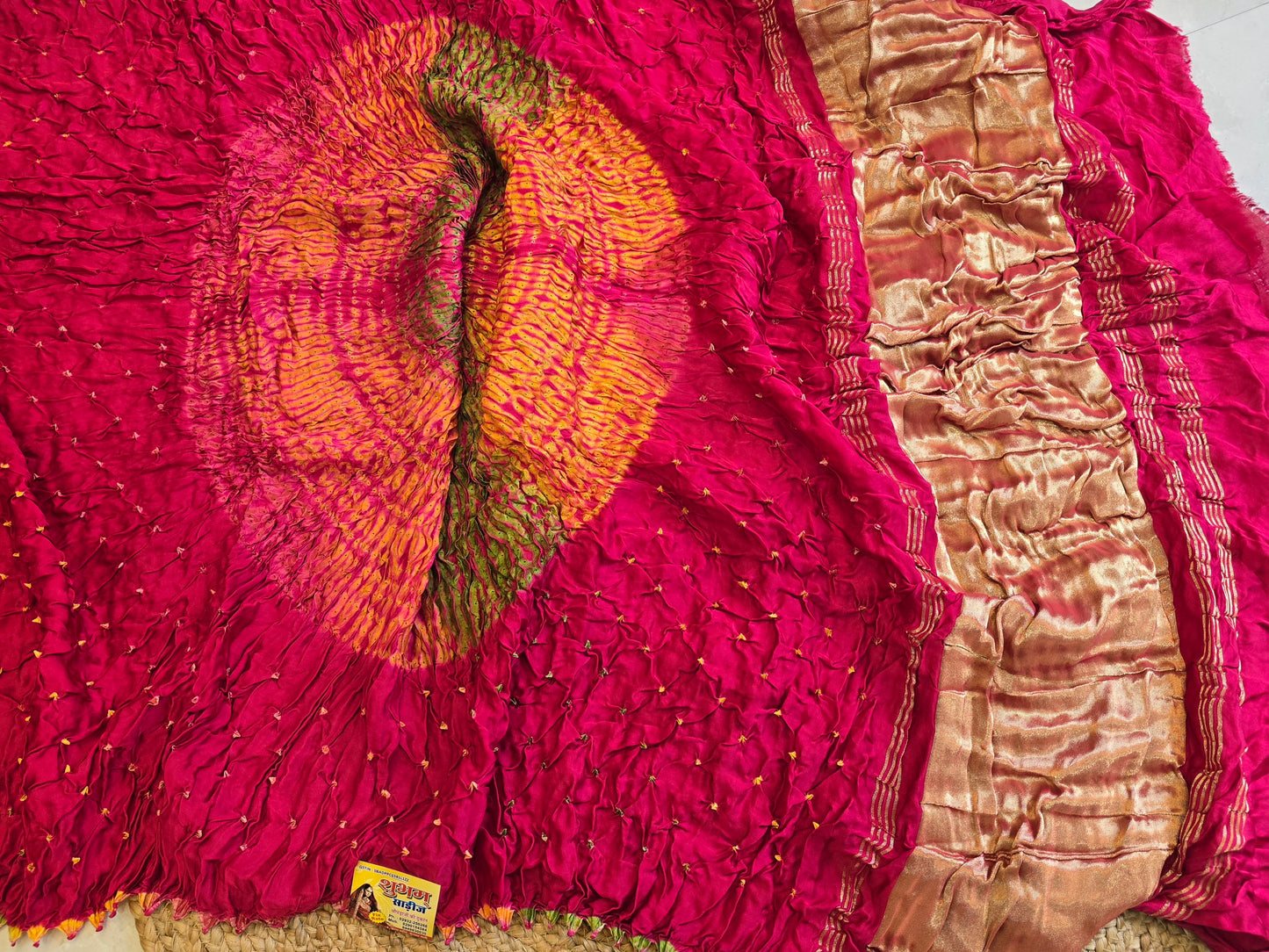 Bandhani x Sibori Saree