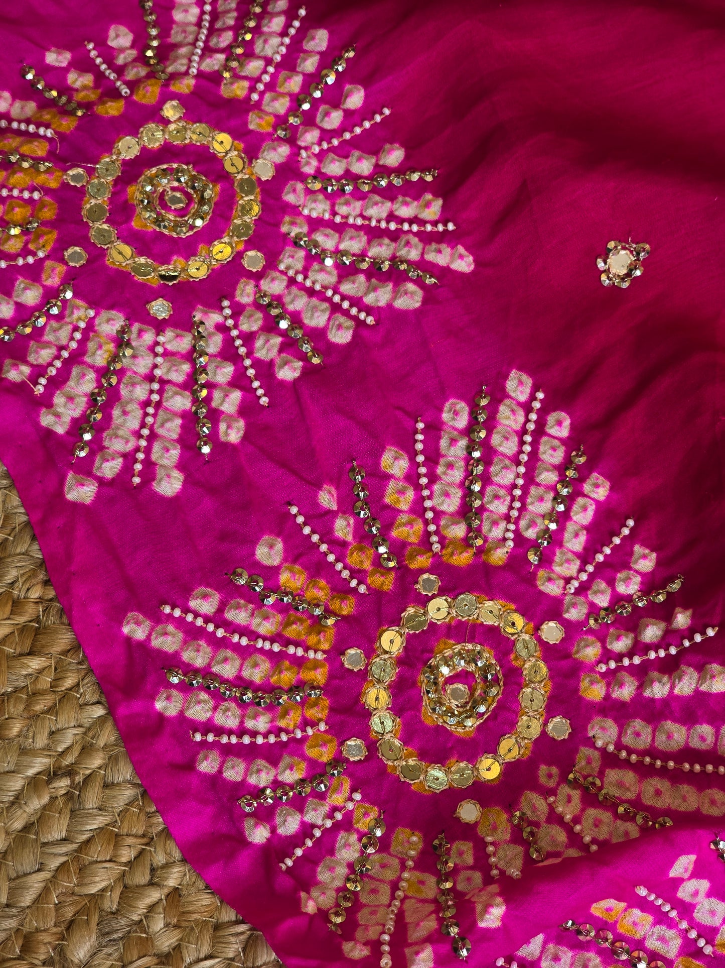 Pure Bandhani Saree