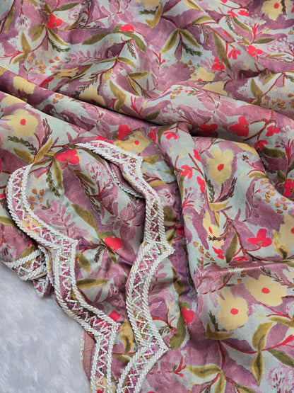 Pure Crepe Saree