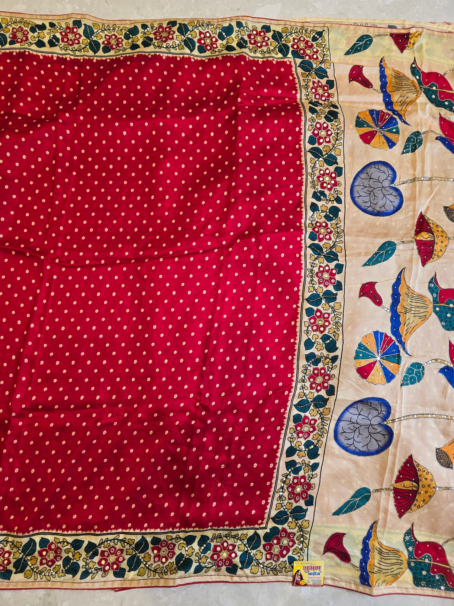 Kalamkaari Bandhani