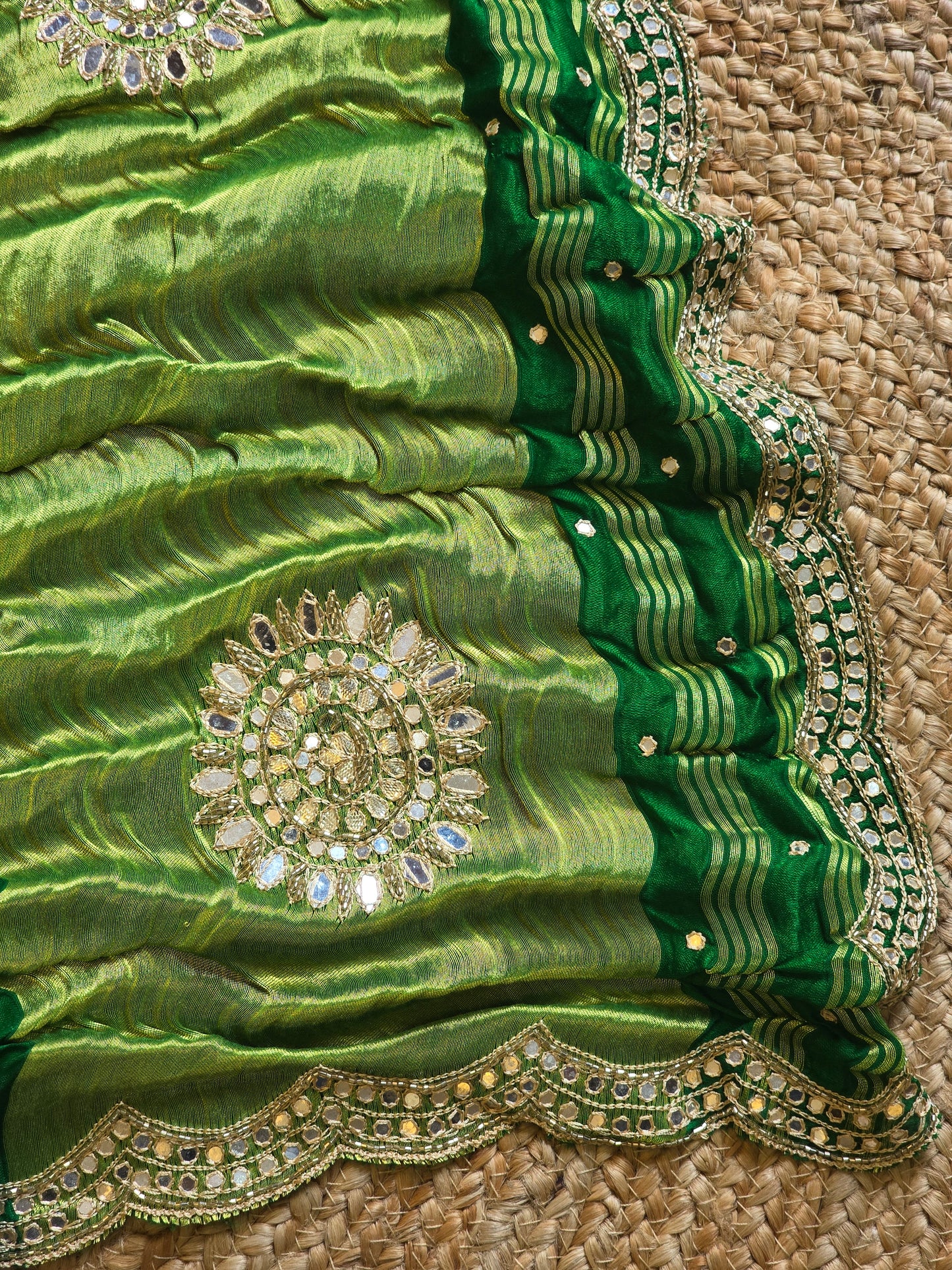 Pure Bandhani Saree