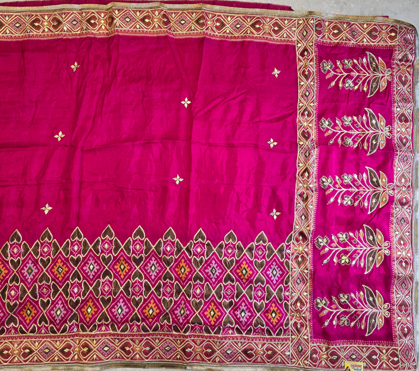 Patola x Charkhi Gota Saree