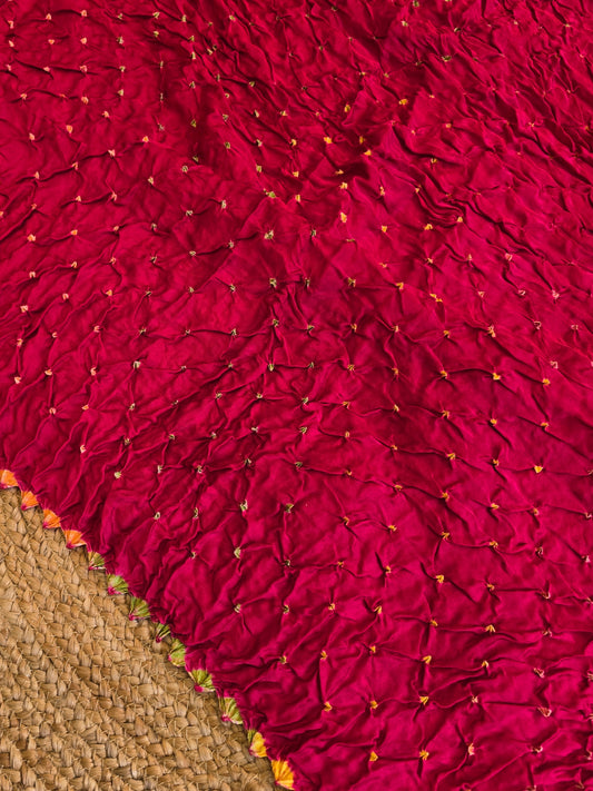 Bandhani x Sibori Saree