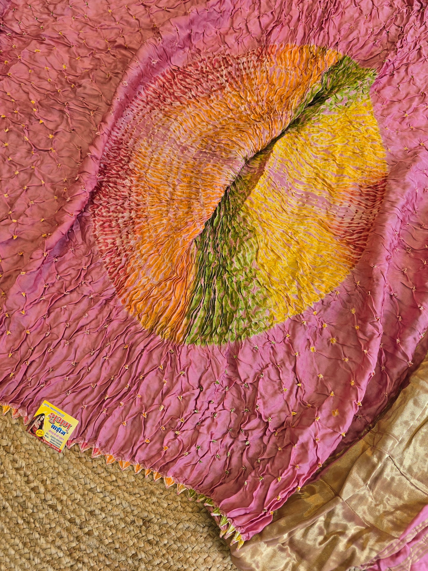 Bandhani x Sibori Saree
