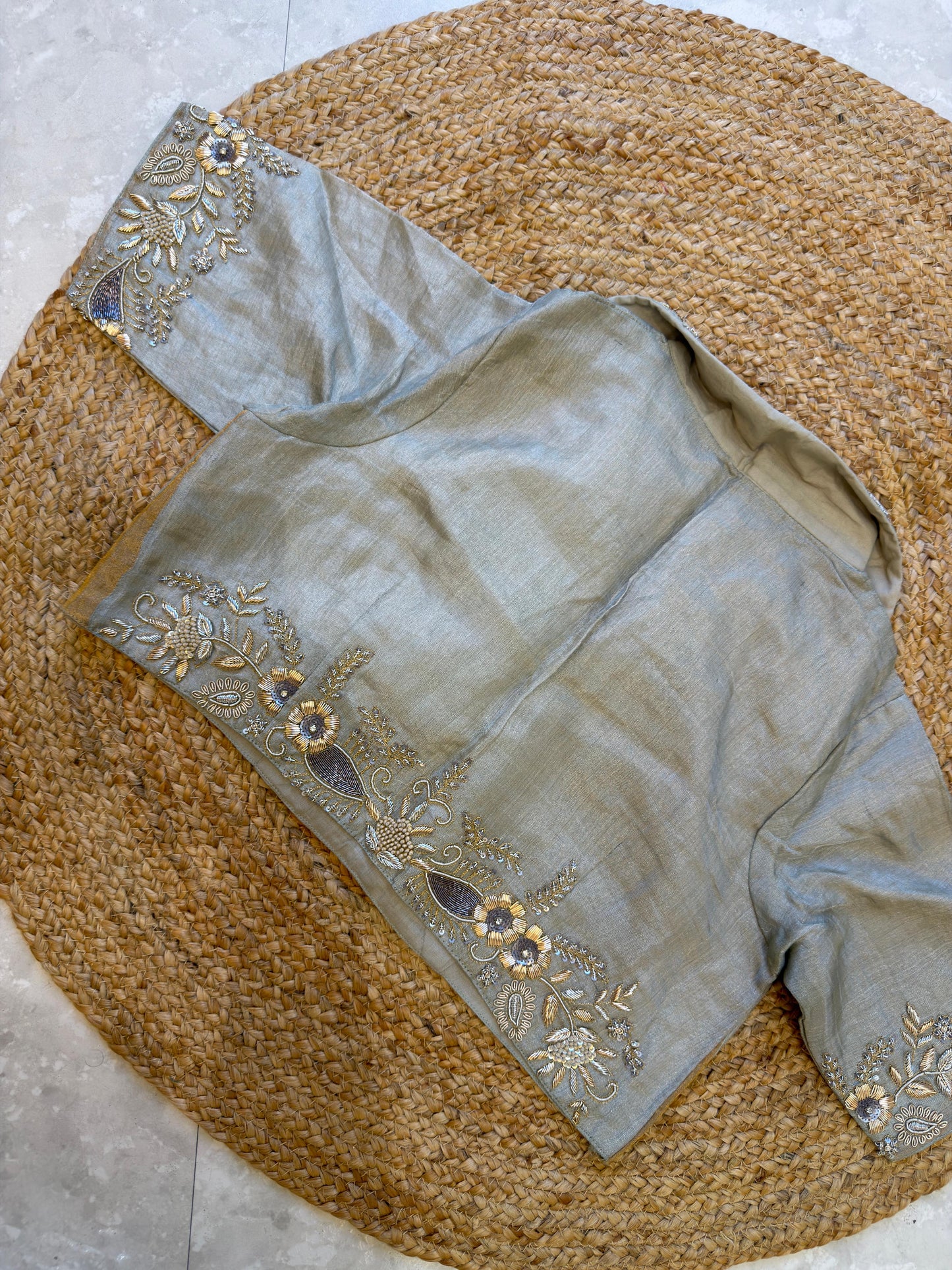 Pure Tissue Heavy Blouse Saree