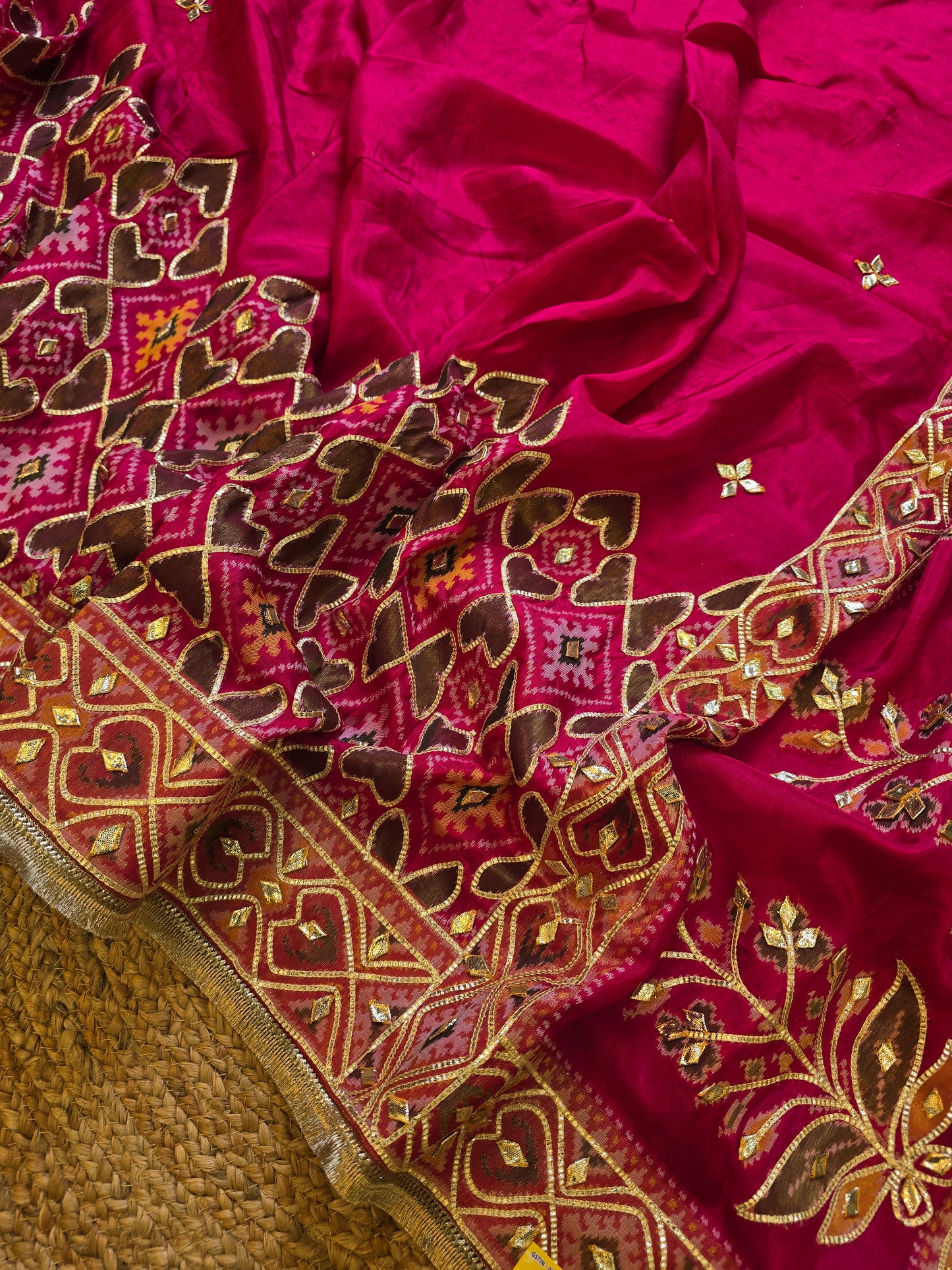 Patola x Charkhi Gota Saree