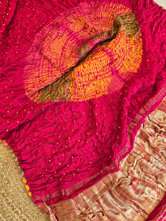 Bandhani x Sibori Saree