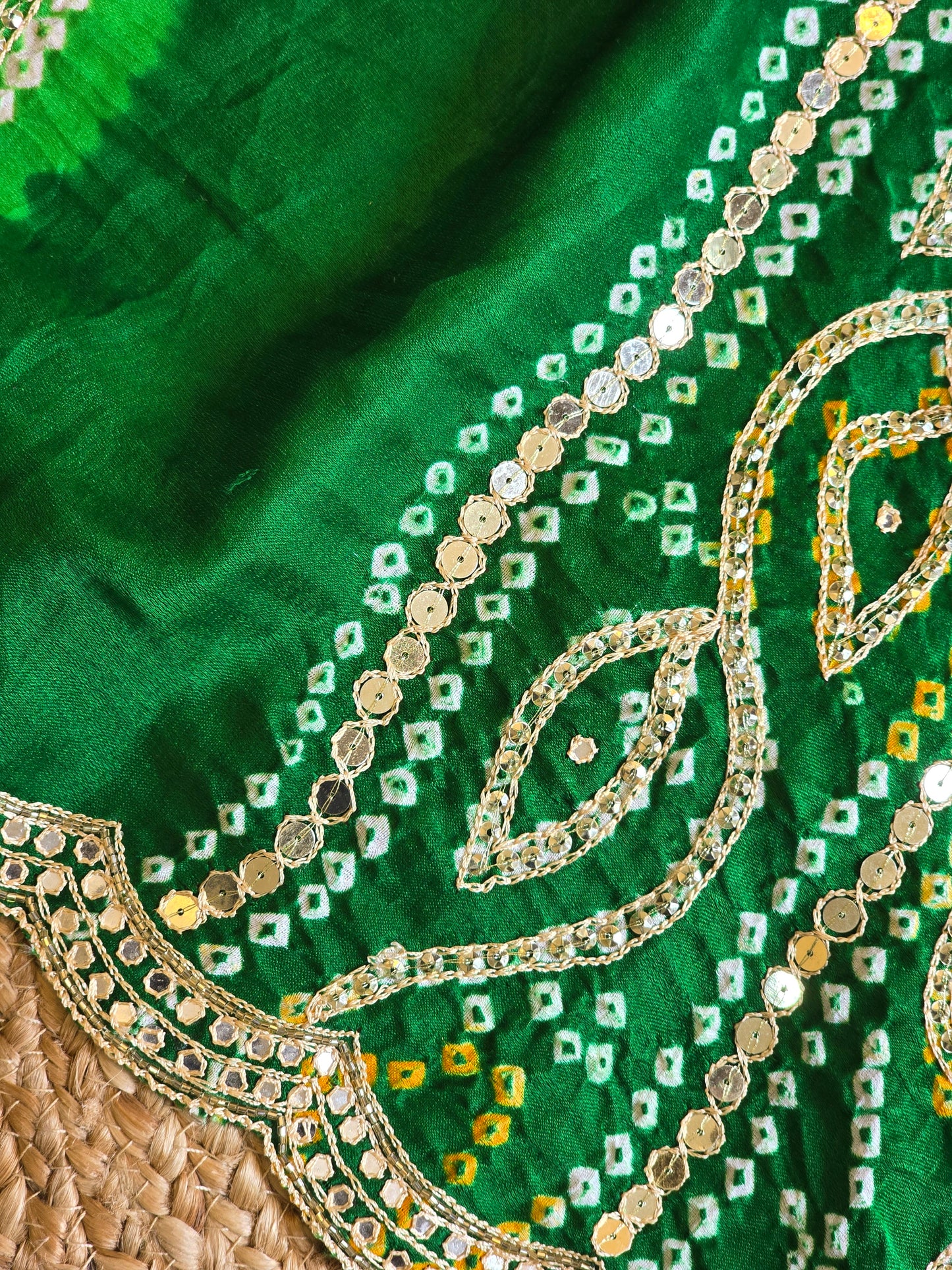 Pure Bandhani Saree