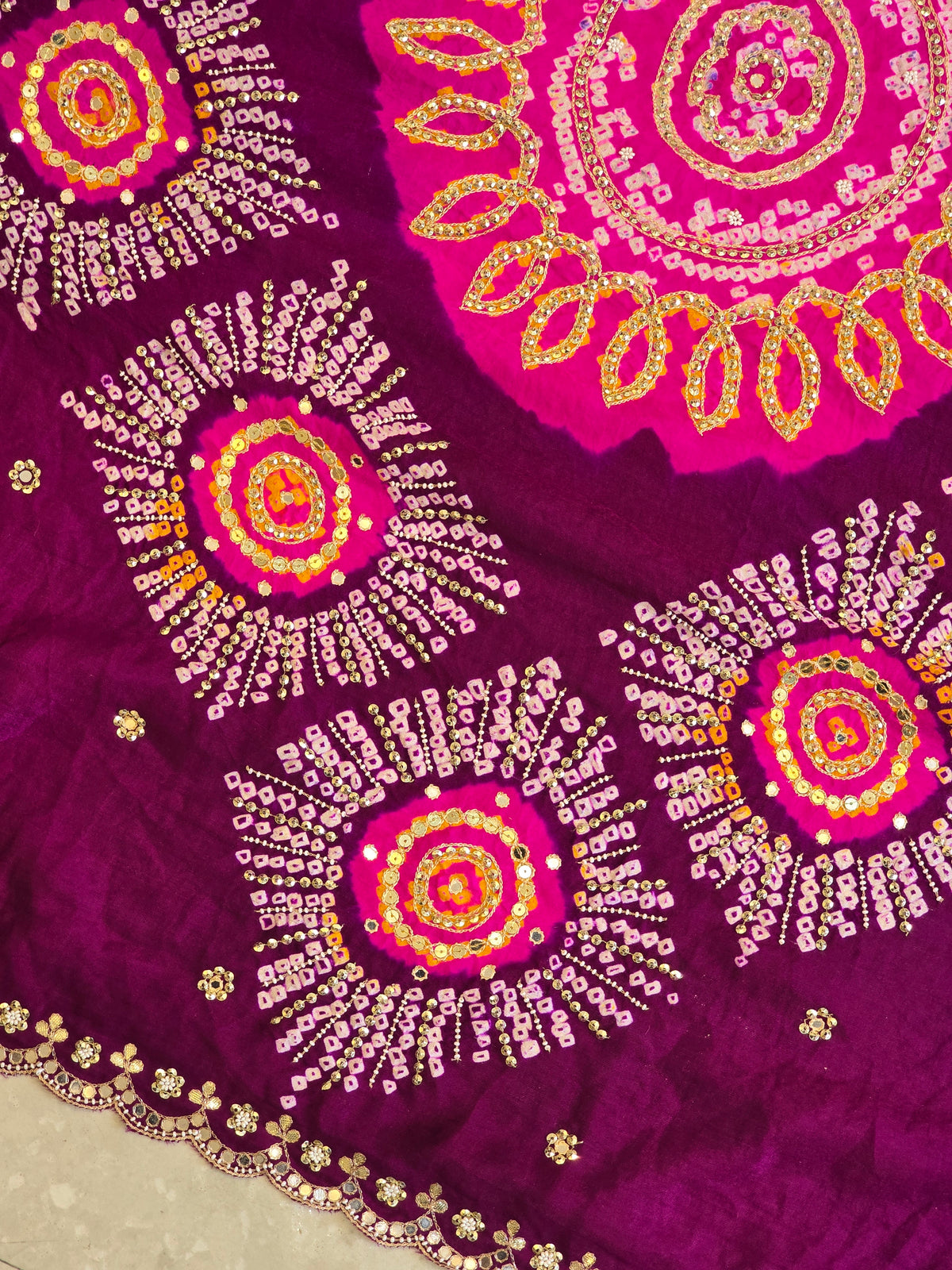 Pure Bandhani Saree - 2