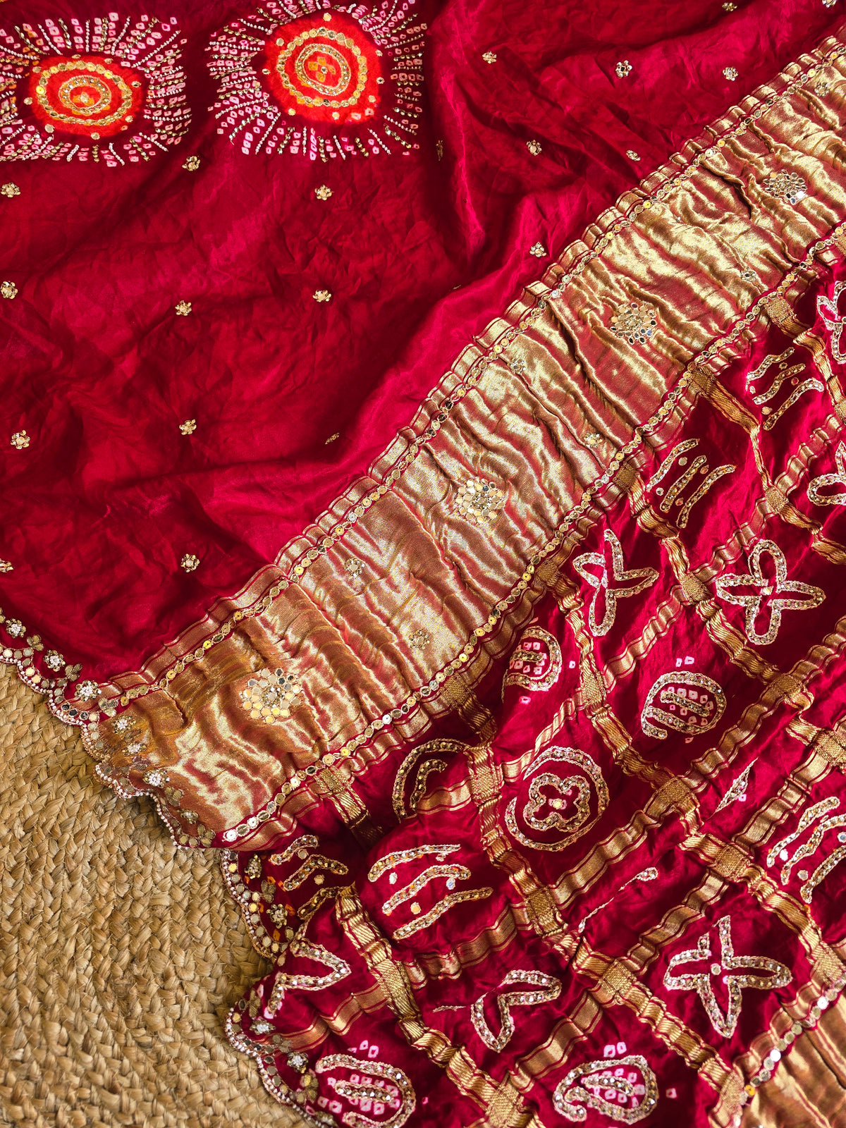 Pure Bandhani Saree - 2