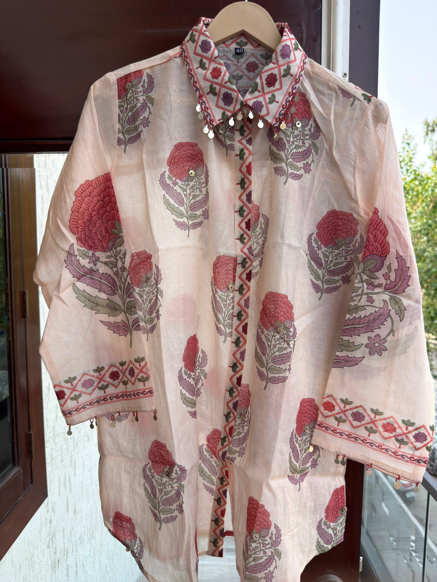 Pure Mul Chanderi Shirt