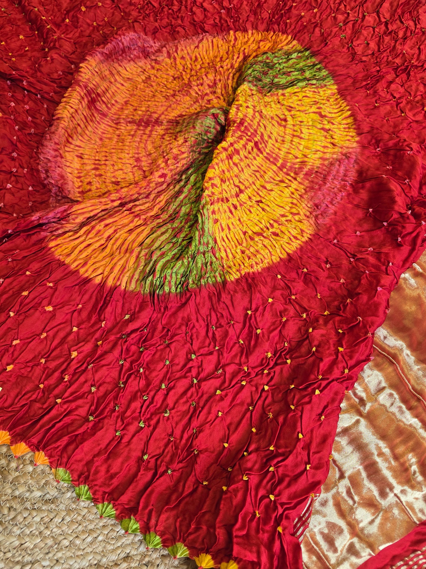 Bandhani x Sibori Saree