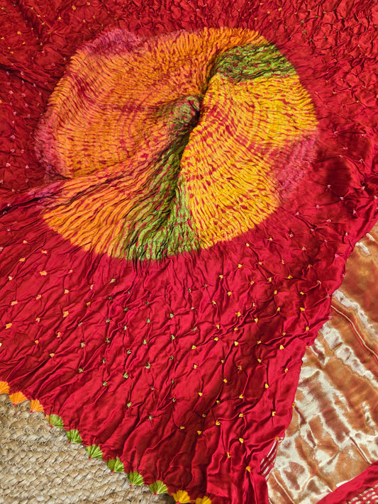 Bandhani x Sibori Saree