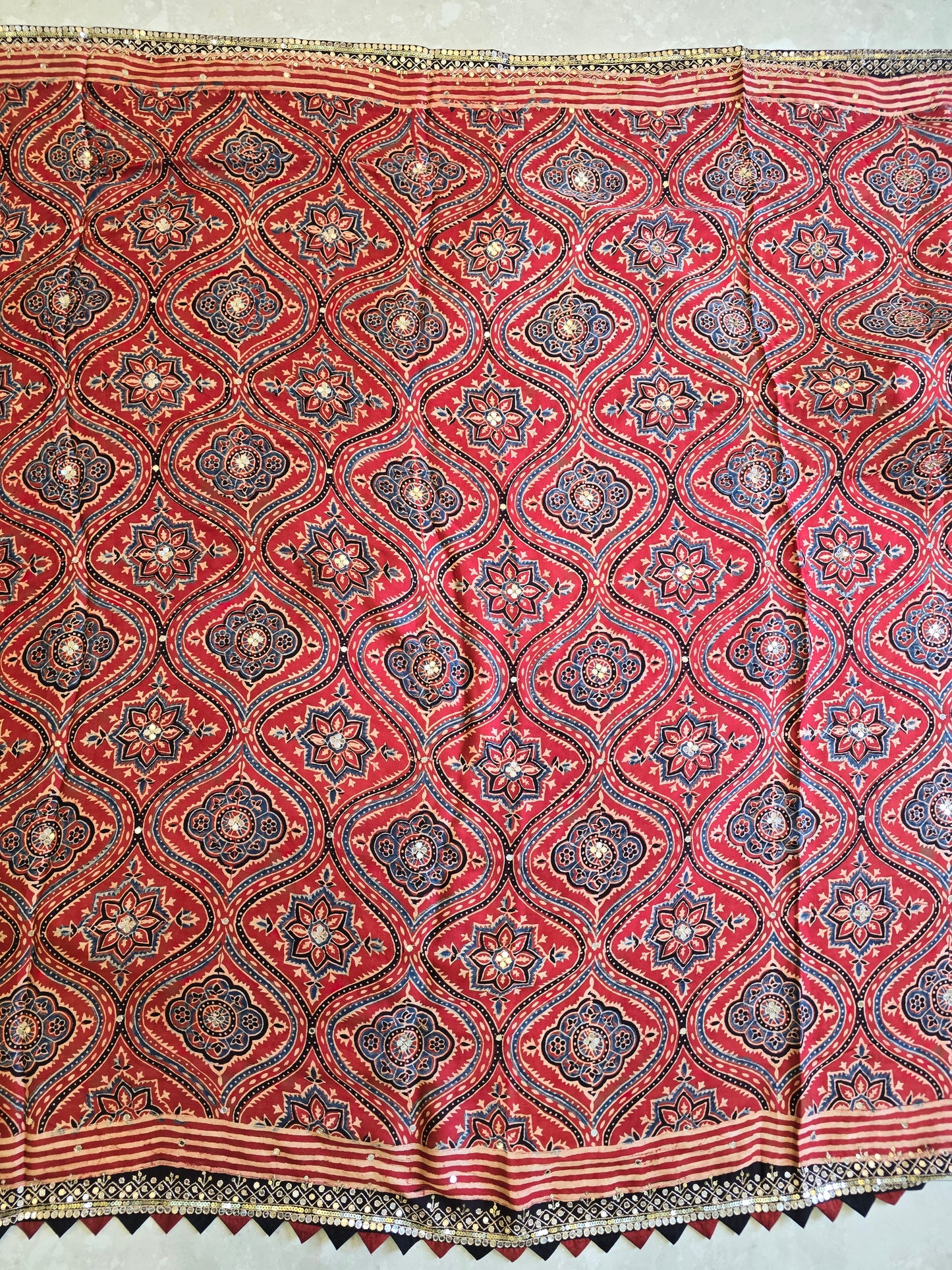 Pure Ajarakh Saree
