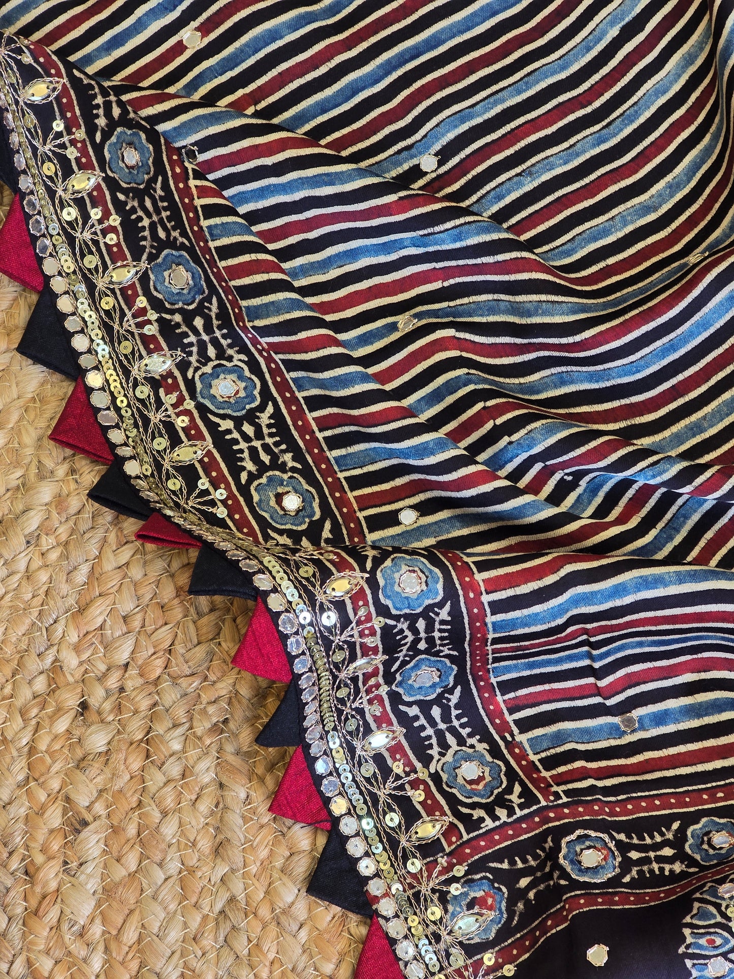 Pure Ajarakh Saree